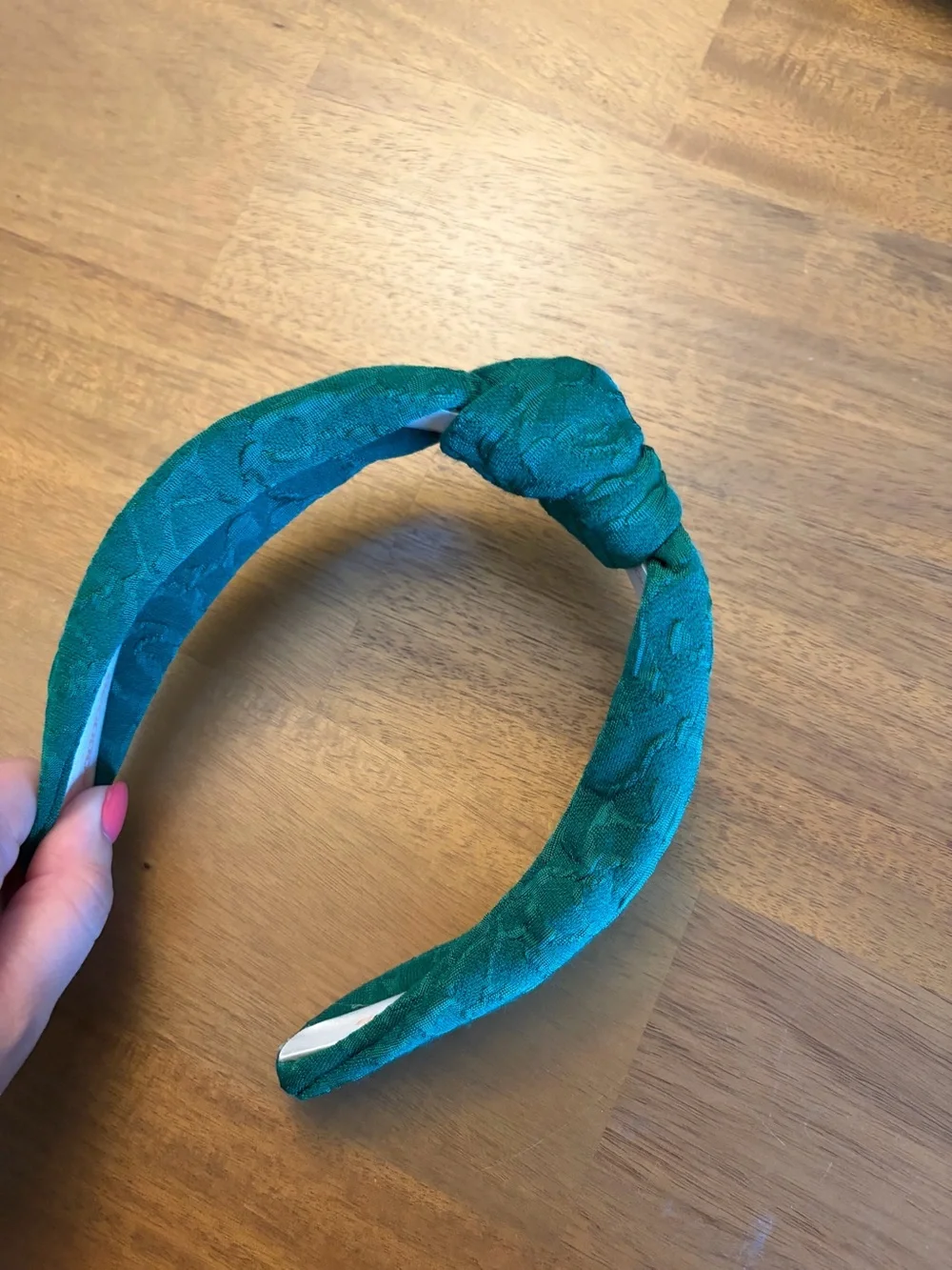 Amazon Top Knot Green Textured Headband